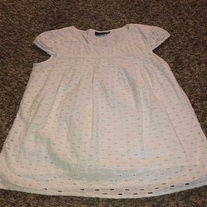 White Short Sleeve Blouse